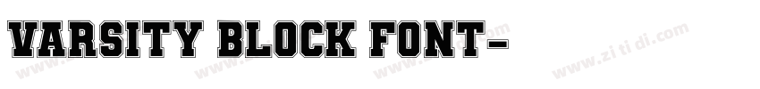 Varsity Block Font字体转换 Varsity Block Font字体转换